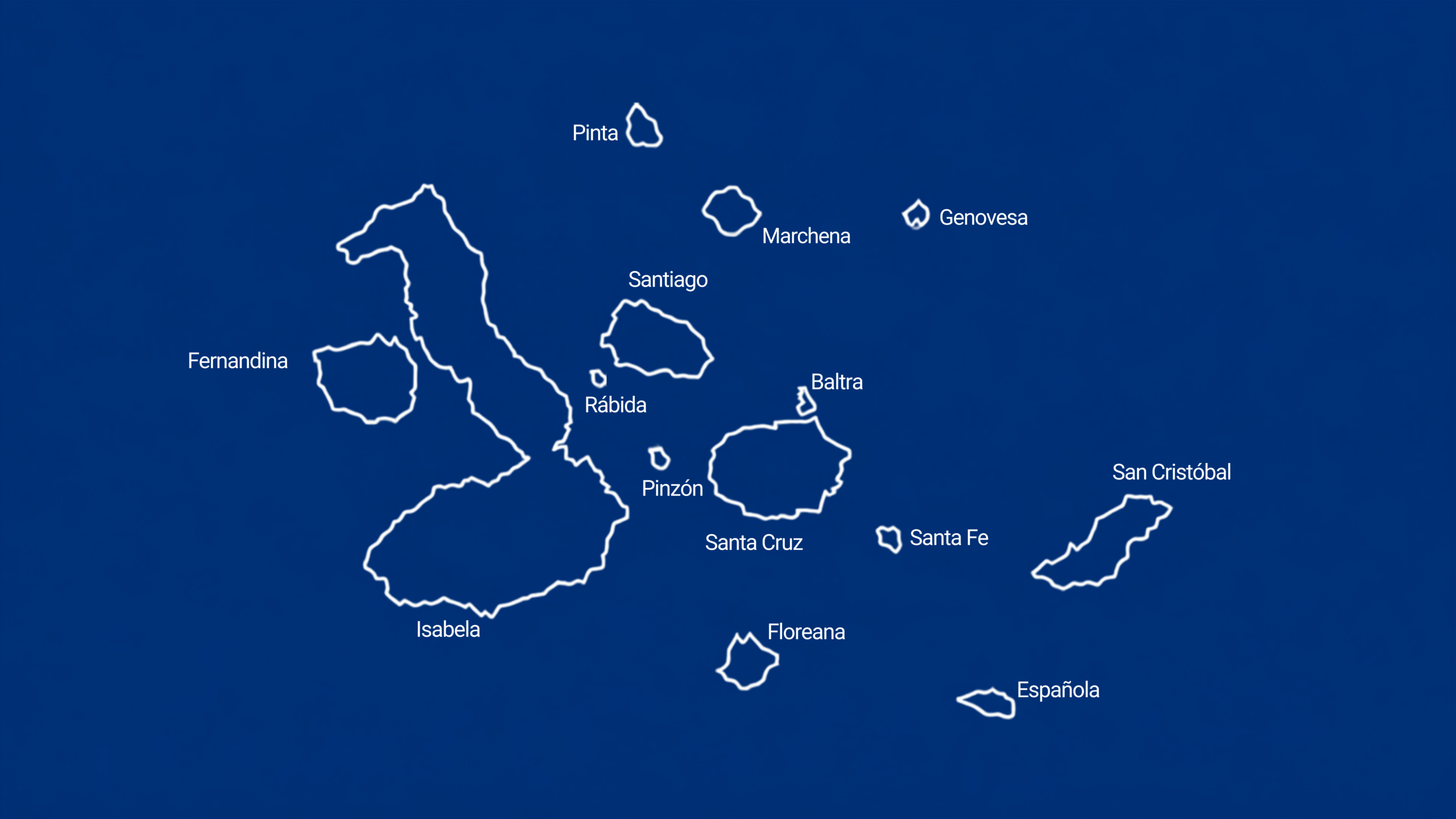 Map of the Galapagos Islands